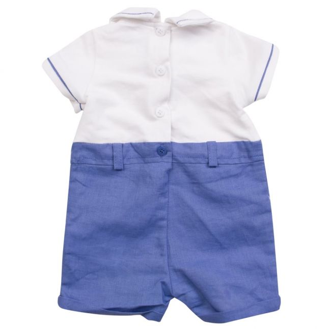 Baby Riviera Blue Polo Shirt & Shorts Set