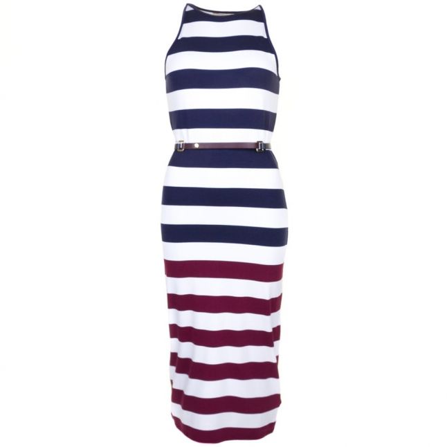 Womens Navy Yuni Stripe Bodycon Dress