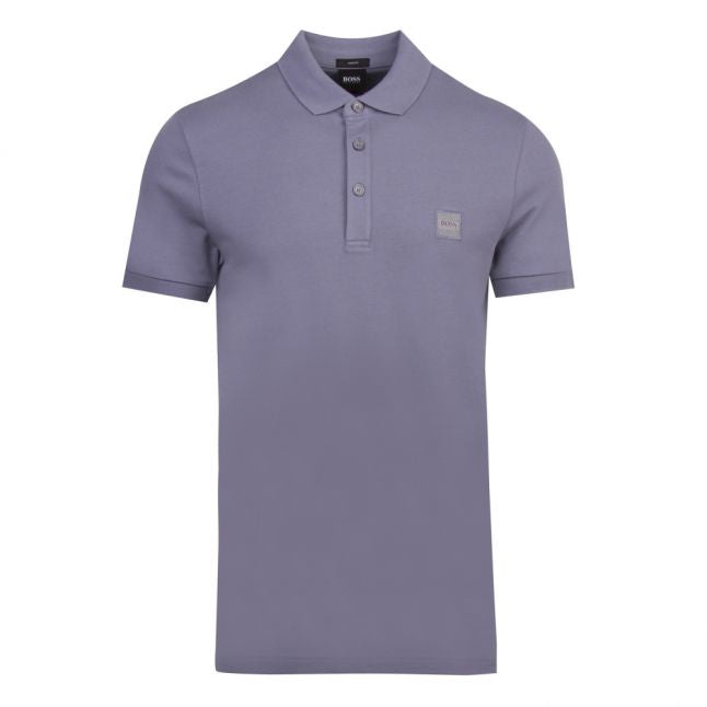 Casual Mens Blue Passenger Slim Fit S/s Polo Shirt