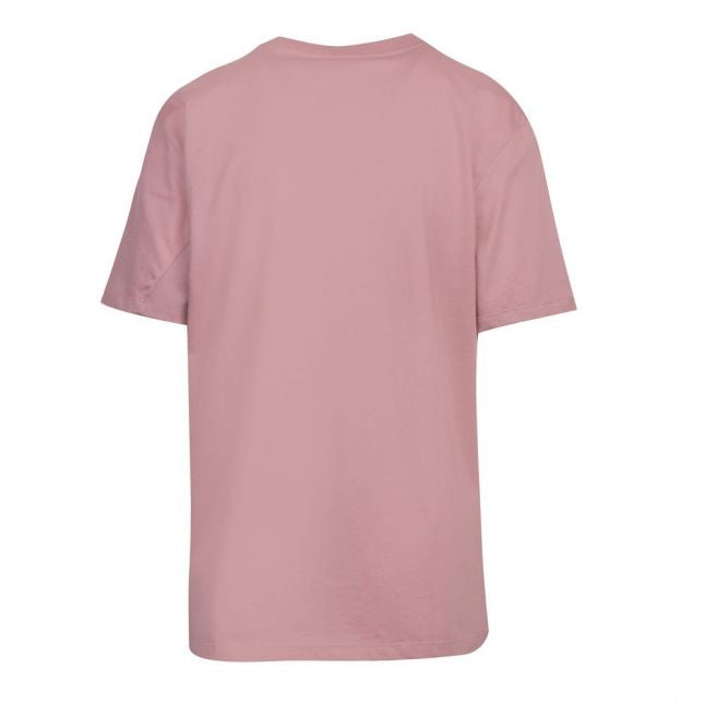 Womens Dusky Pink Abbee Slogan S/s T Shirt