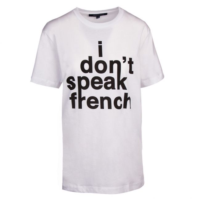 Womens White I Dont Speak French S/s T Shirt