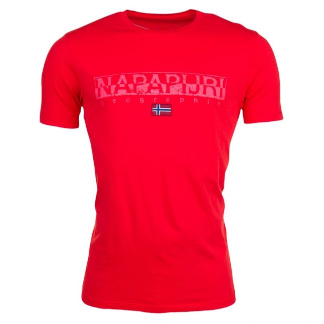 Mens Bright Red Sapriol S/s Tee Shirt