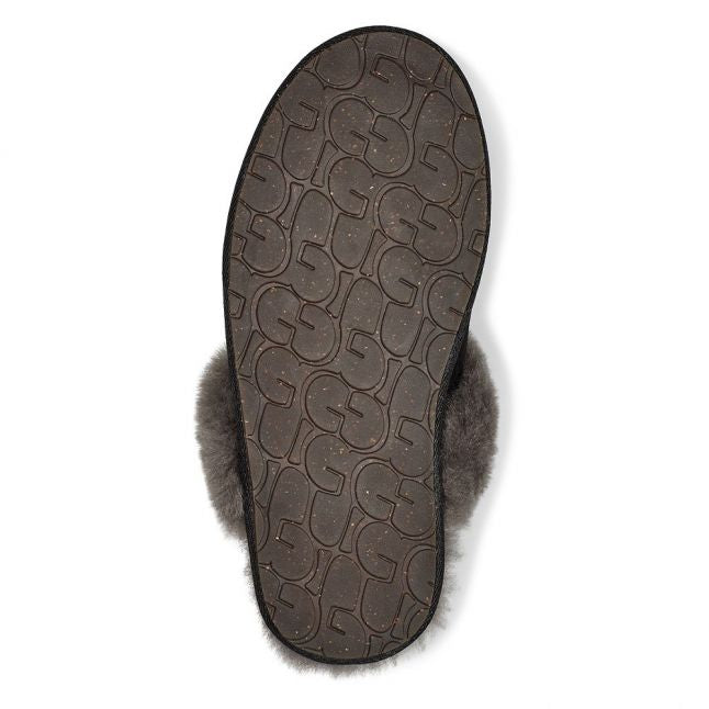 Womens Black/Grey UGG Slippers Scuffette II