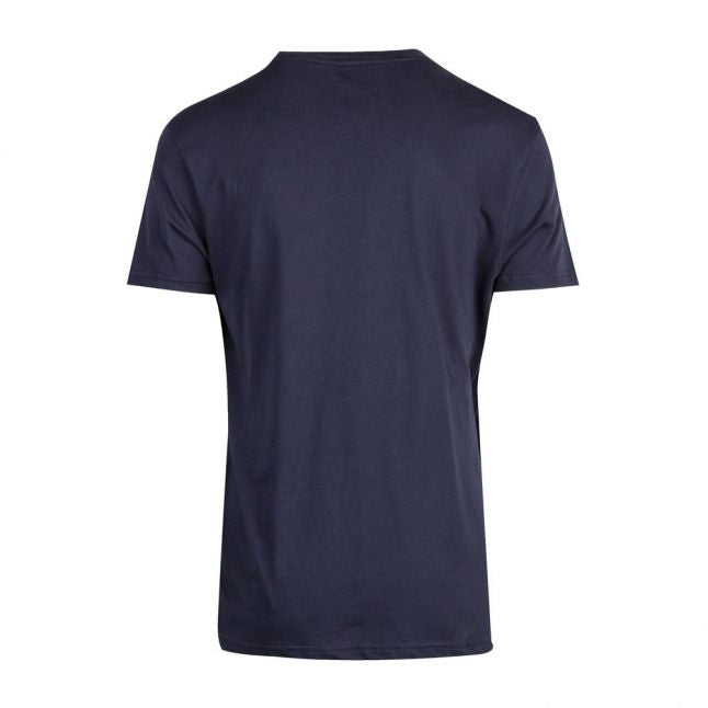 Mens Dark Blue/Gold Special Metallic S/s T Shirt