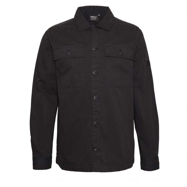 Mens Black Arlo Cotton Overshirt