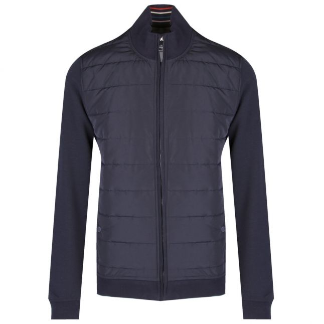 Mens Navy Mowntan Quilted Sweat Jacket