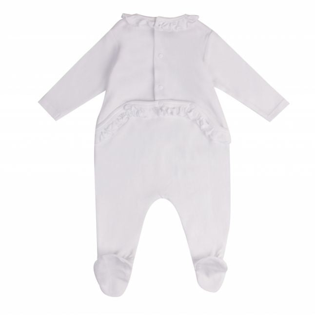 Baby Optic White Tiger Frill Babygrow