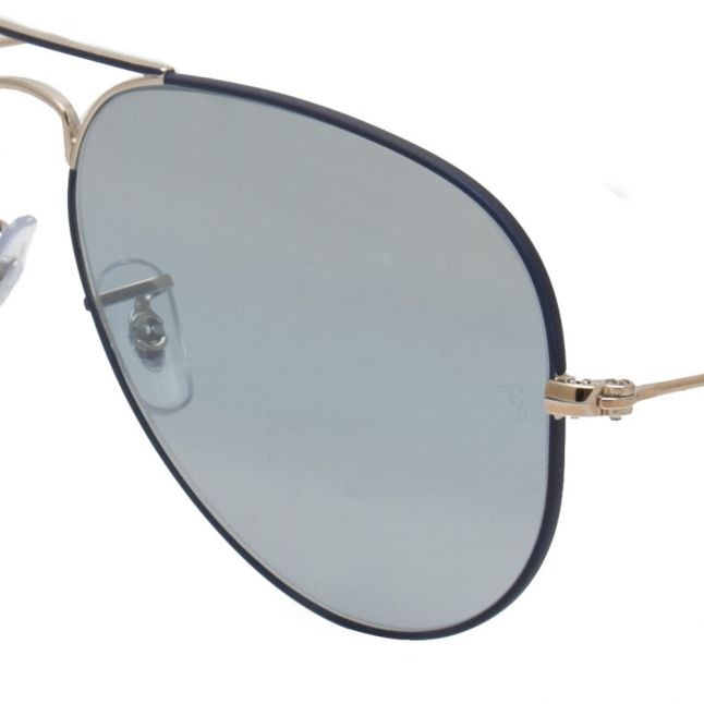 Copper/Dark Blue RB3025 Aviator Large Sunglasses