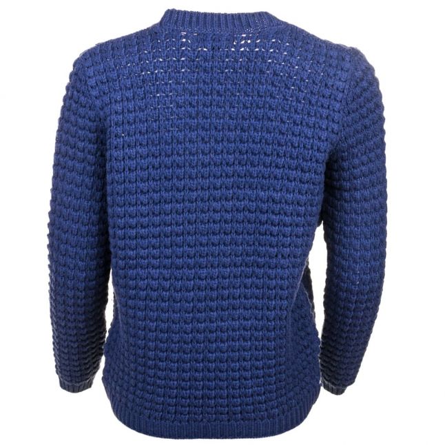 Womens Biker Blue Enduro Knitted Jumper