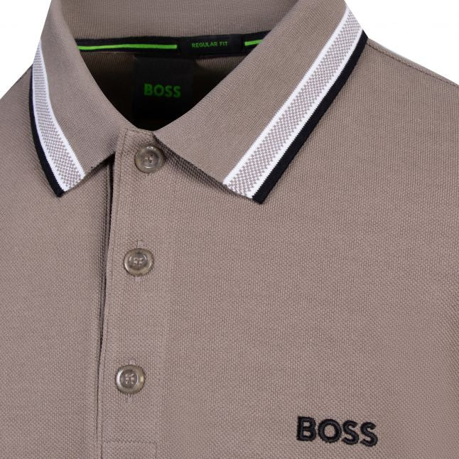 Mens Light Green Paddy Reg Fit S/s Polo