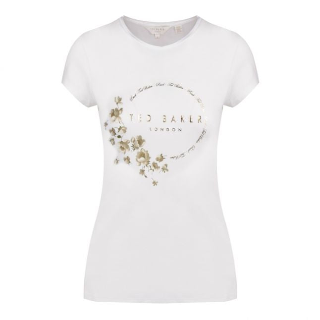 Womens Ivory Salii Pearl Fitted S/s T Shirt