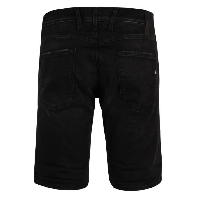 Mens Black Hyperflex Denim Shorts