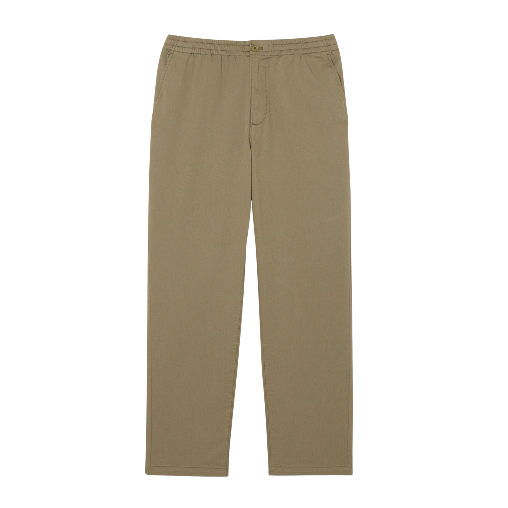 Mens Lacoste Khaki Casual Pull-On Trousers