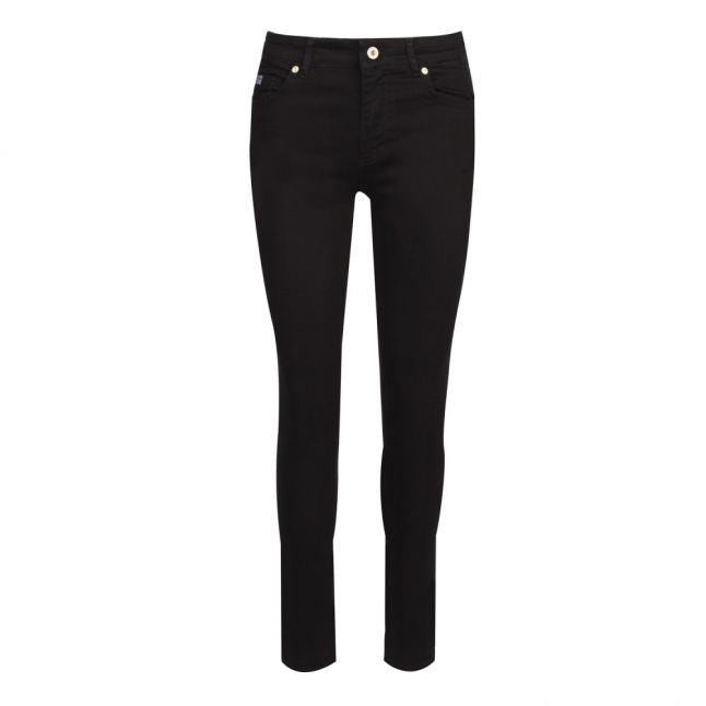 Womens Black Branded Skinny Fit Jeans