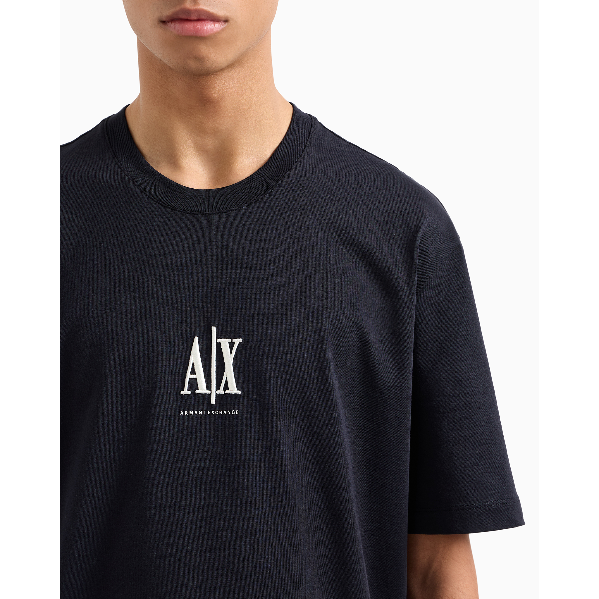 Mens Armani Exchange Deep Navy Centre Icon S/s T Shirt