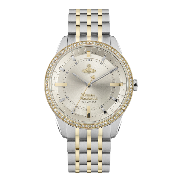 Womens Silver/Gold East End Bracelet Watch