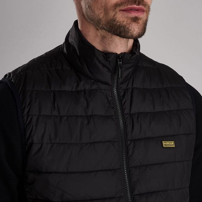 Mens Black Impeller Quilted Gilet