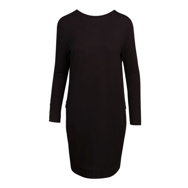 Womens Black Shuttle Midi Dress