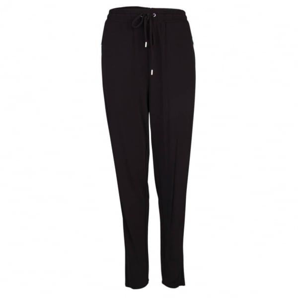 Womens Black Zip Pocket Track Pants