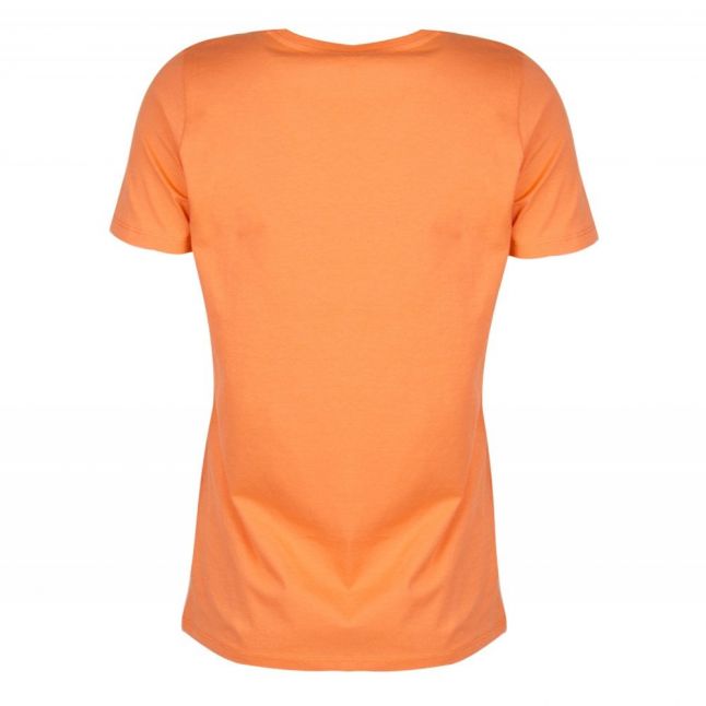 Casual Womens Bright Orange Tecircle S/s T Shirt