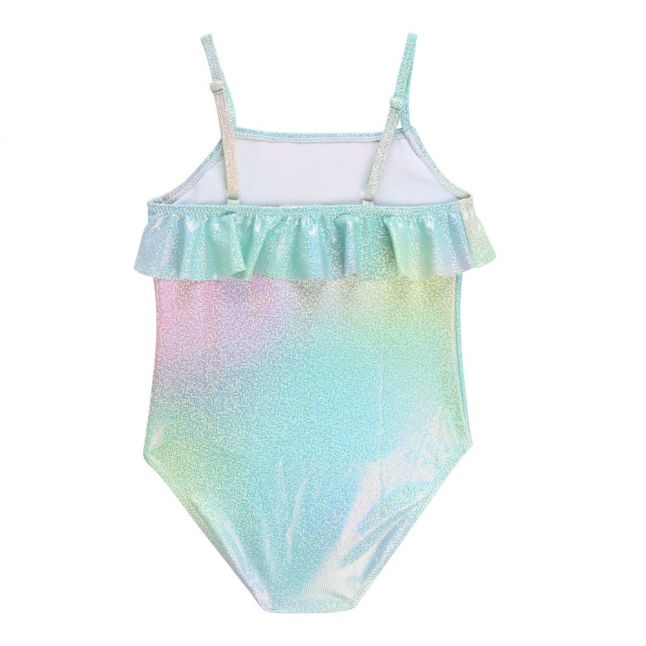 Girls Mermaid Glitter Ruffle Swimsuit