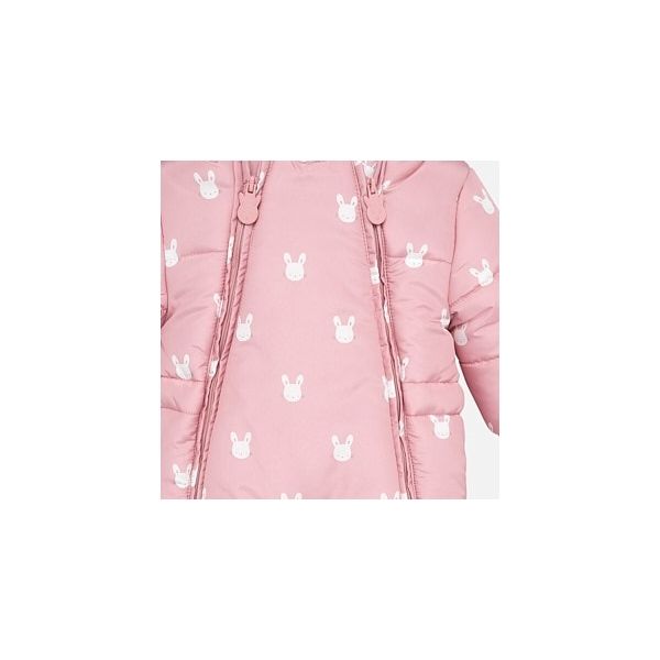 Baby Crystal Pink Bunny Snowsuit