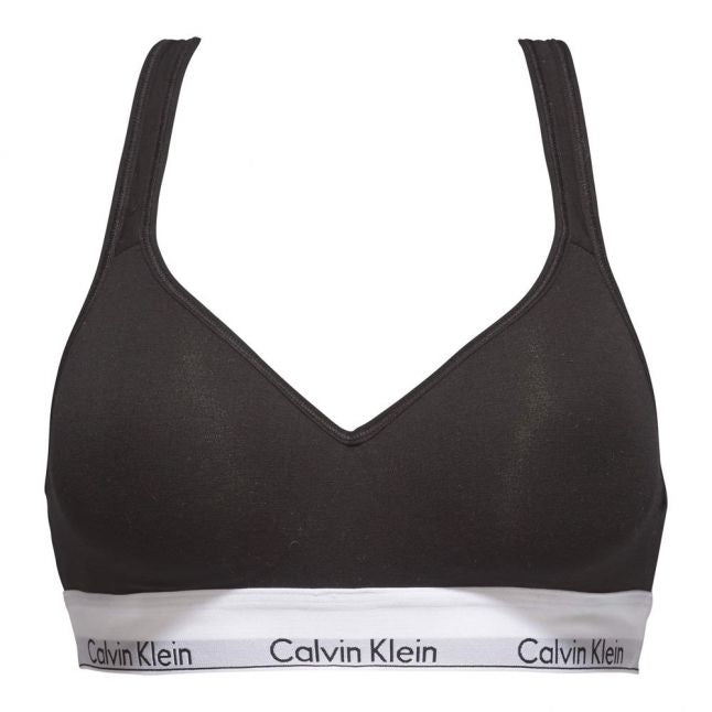 Womens Black Modern Cotton Lift Bralette