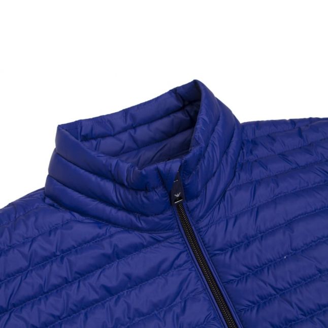 Mens Blue Padded Down Gilet