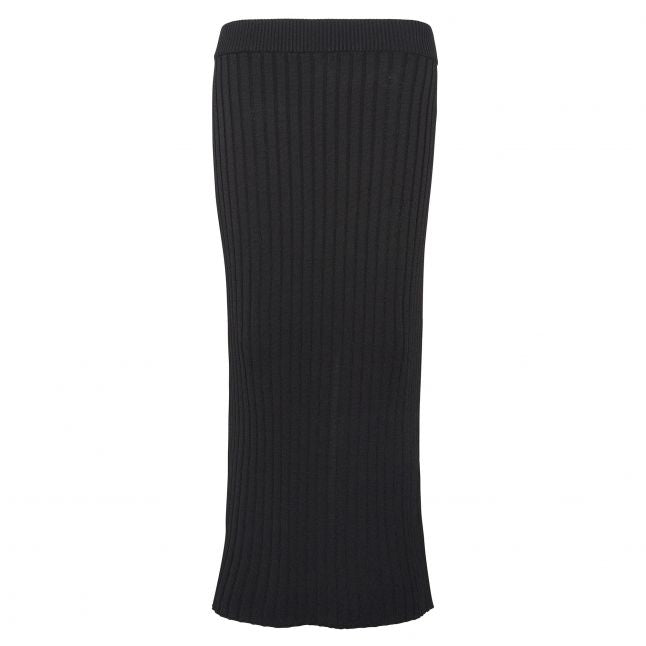 Womens	Black Alicia Co-ord Knit Midi Skirt