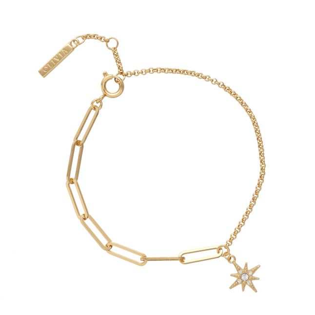 Womens Gold Celestial Bracelet