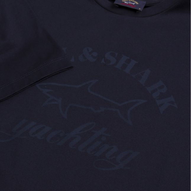 Mens Navy Tonal Logo Shark Fit S/s T Shirt