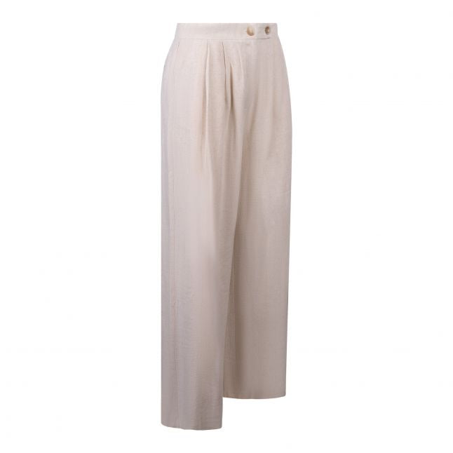 Womens Cream Mel Co-ord Trousers