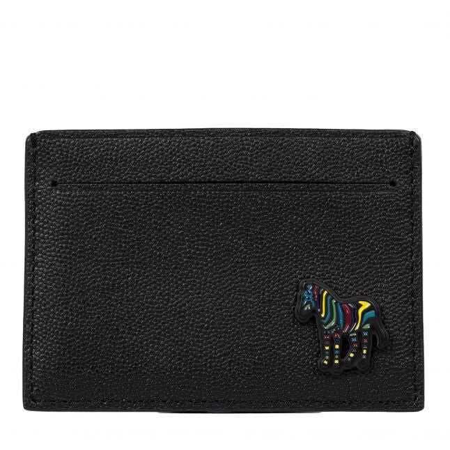 Mens Black Zebra Card Holder