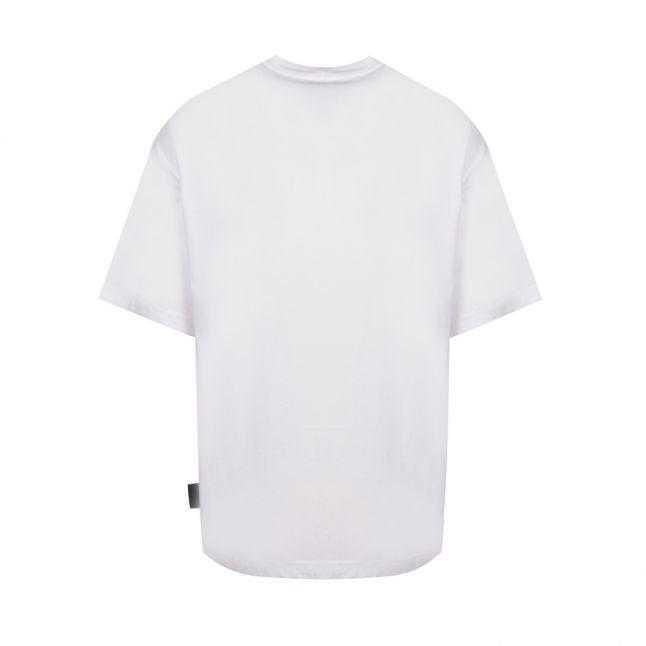 Mens White Collection Flower Regular Fit S/s T Shirt