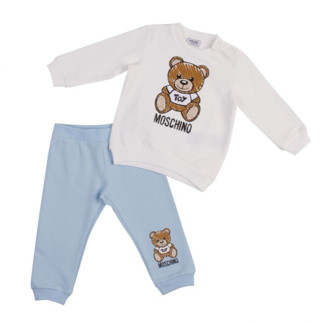 Baby Sky Blue Toy Sweat Top & Pants Set