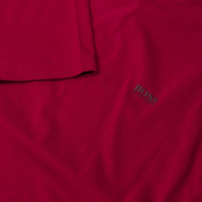 Athleisure Mens Dark Red Tee Small Logo S/s T Shirt