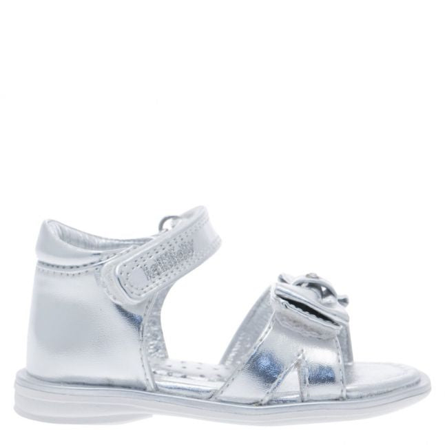 Baby Silver Maia Bow Sandals (20-25EUR)