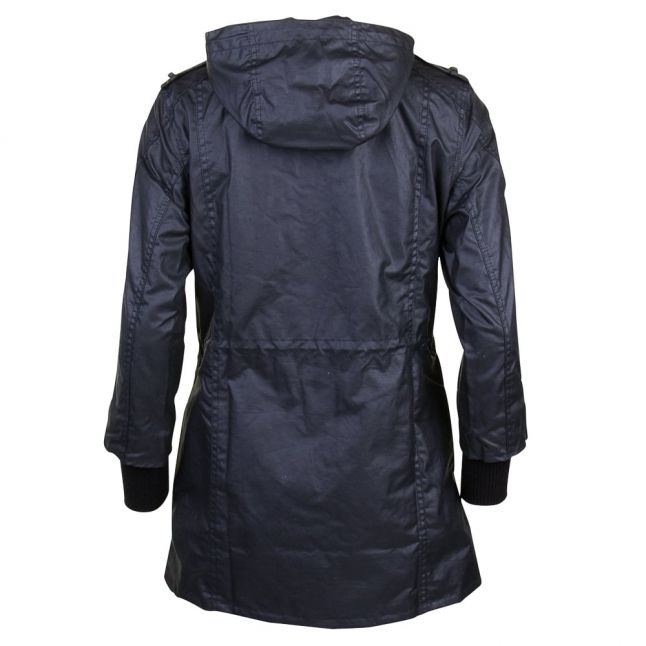 Womens Black Riser Waxed Jacket