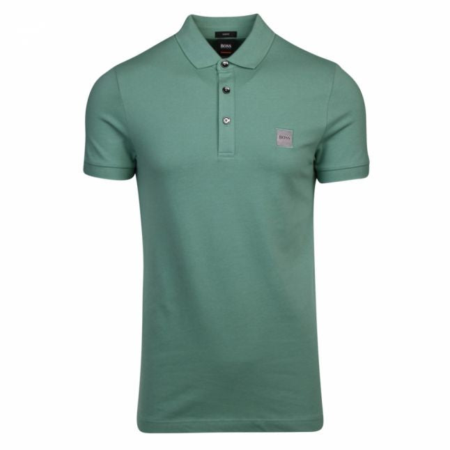 Casual Mens Pale Green Passenger Slim Fit S/s Polo Shirt