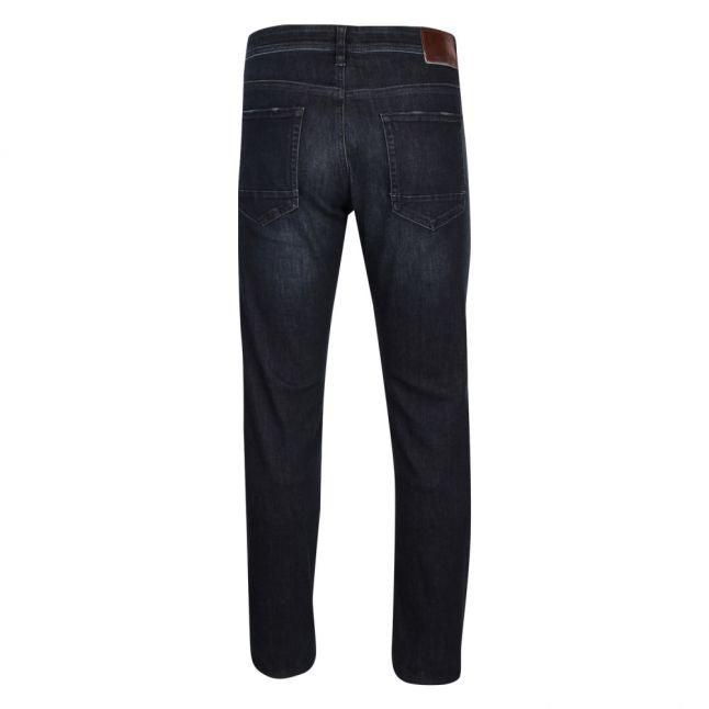 Casual Mens Dark Blue Taber Tapered Fit Jeans