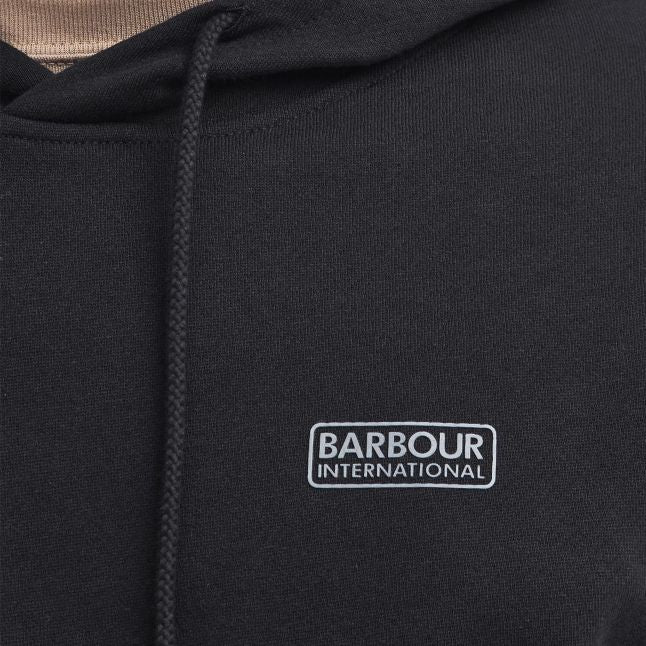 Mens Black/Pewter Small Logo Hoodie