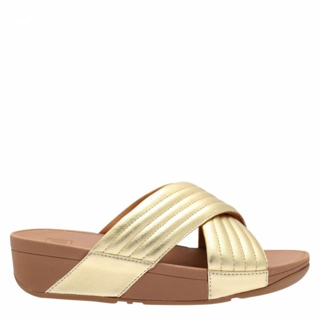 Womens Artisan Gold Lulu Padded Slide Sandals