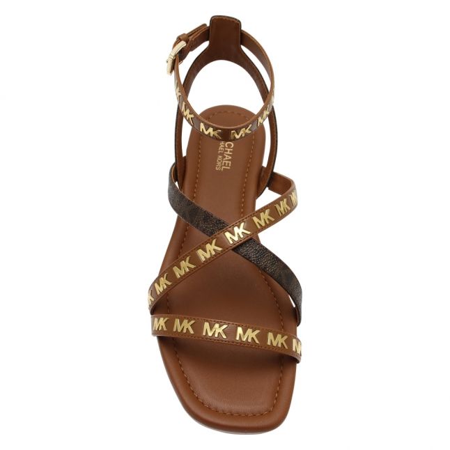 Womens Luggage Tasha Logo Luxe Strap Sandals