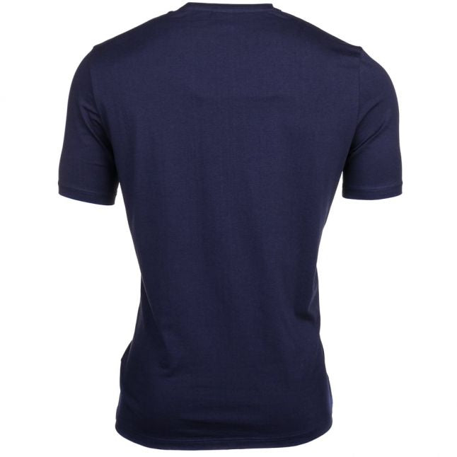 Mens Navy Embroidered Logo Lounge S/s Tee Shirt