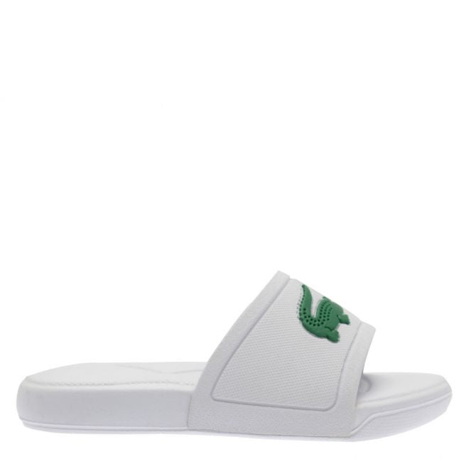 Child White/Green L.30 Croc Slides (12-11)