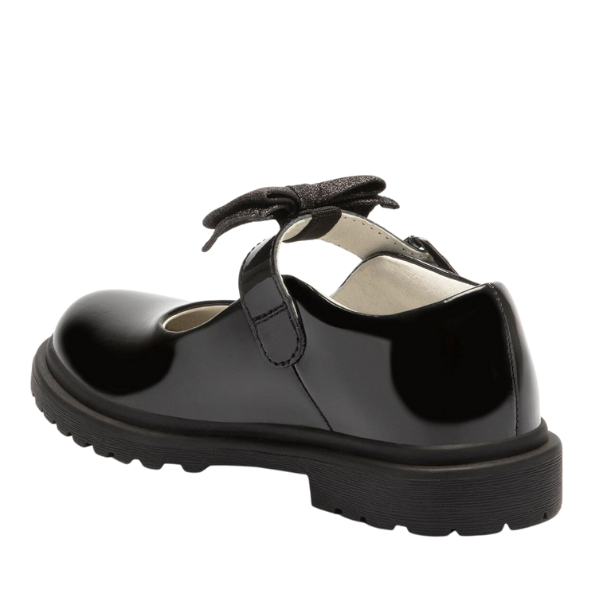 Girls Black Patent Mollie School Shoes