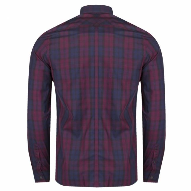 Mens Mahogany Winter Tartan L/s Shirt