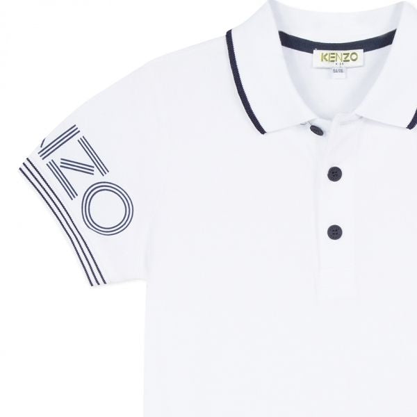 Junior Optic White Logo S/s Polo Shirt