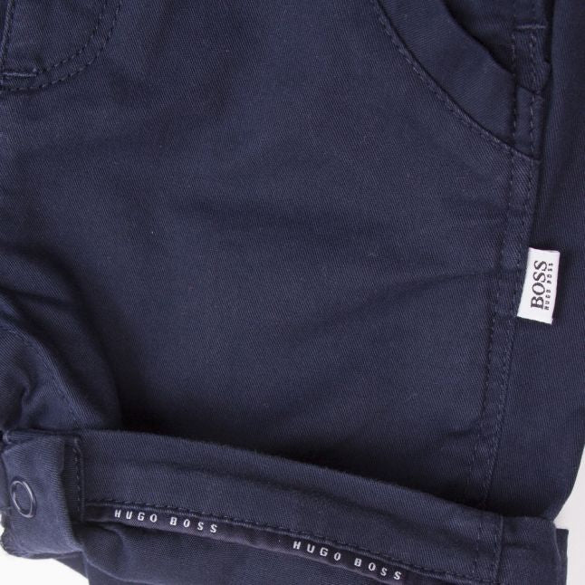 Baby Navy Pocket Trim Dungarees