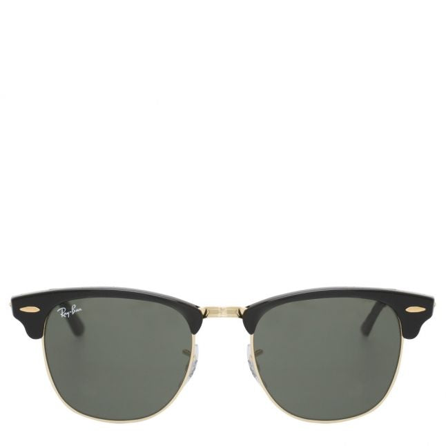 Unisex Ebony/Arista/Green RB3016 Clubmaster Sunglasses